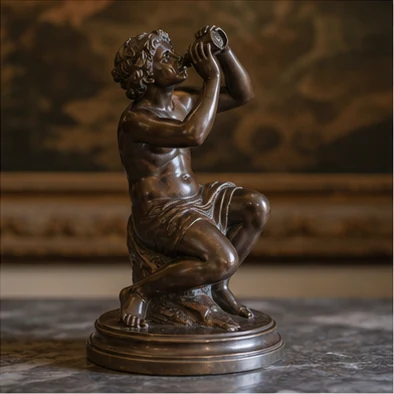 Small classical bronze sculpture